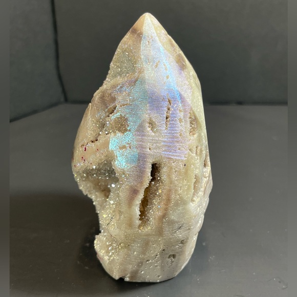 Druzy Moonstone Agate Flame 388g - Picture 3 of 8